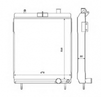 烏魯木齊Mercedes-Benz Unimog radiator 奔馳烏尼莫克散熱器